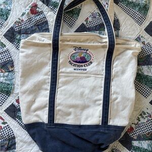 Rare Disney Vacation Club Member Canvas Tote Bag